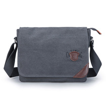 Casual mens bag Shoulder bag mens simple youth new mens crossbody bag mens backpack canvas bag cross section student