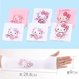 Hello kitty, детские нарукавники, комплект, защитный рукав, ультратонкий шелковый крем для рук для принцессы, защита от солнца