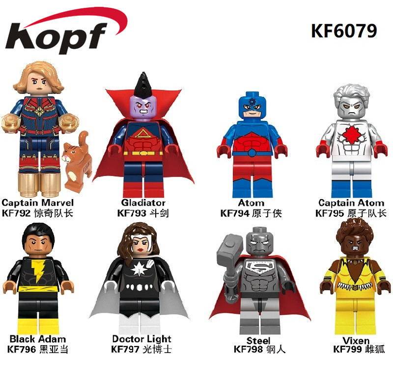 Copeak Building Blocks KF6079 Wonder Captain Fighting Sword Atomy Steel Man Puzzle Assembly Toy Special price clearance for sale