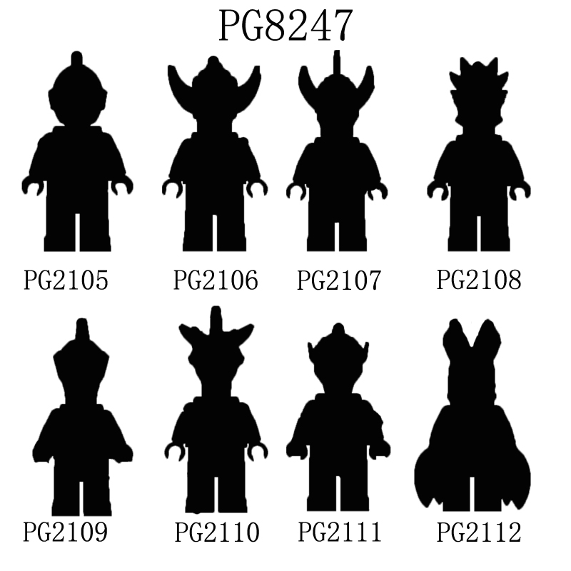 Pint high PG8248-8247 movie cartoon series Superman fight monster assembly building block man toy PG1218