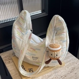 Вместительная и большая сумка через плечо для отдыха, шоппер, сумка на одно плечо