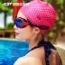 Jast mũ bơi kính nữ tóc dài không thấm nước mũ bơi nam thoải mái không đầu trẻ em người lớn silicone mũ bơi