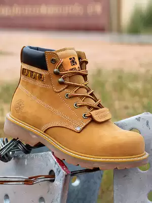 Martin boots men's tide yellow boots autumn men's boots