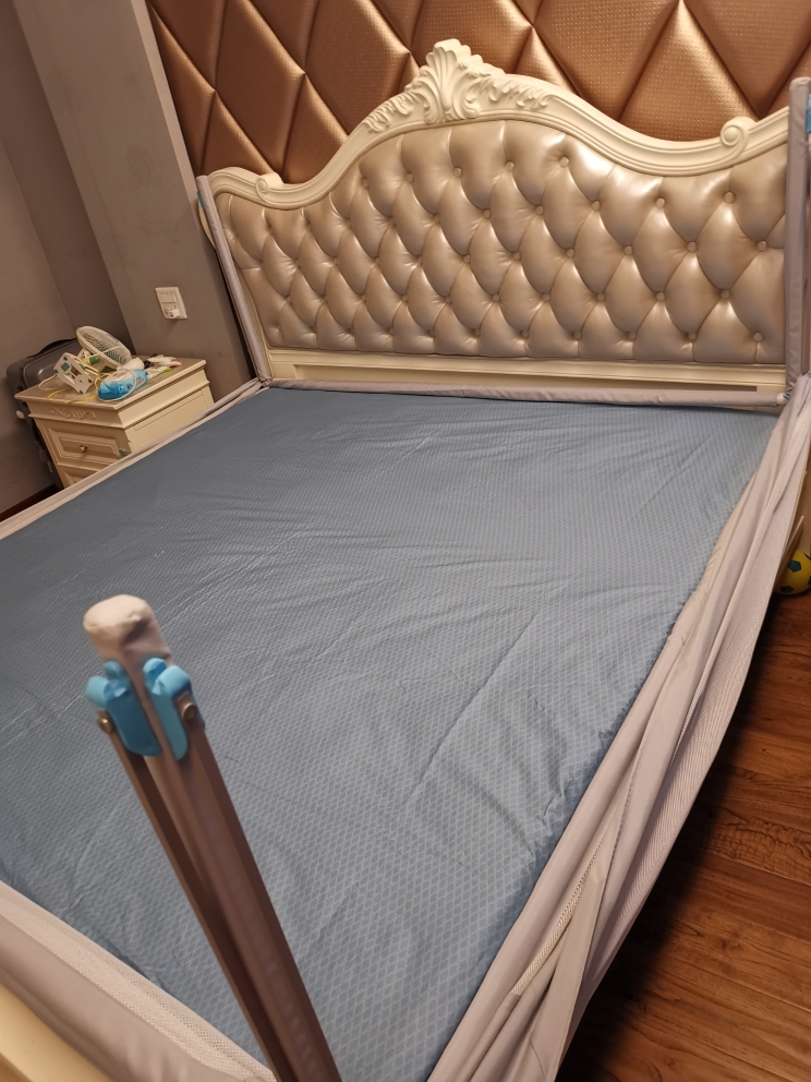 水星家纺全棉纯棉四件套床上用品蓝色被套花舞幽然2019新品！