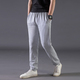 Pocket zippered sweatpants nam lỏng thẳng thẳng dòng quần kích thước lớn quần dài quần mùa xuân bình thường của nam giới