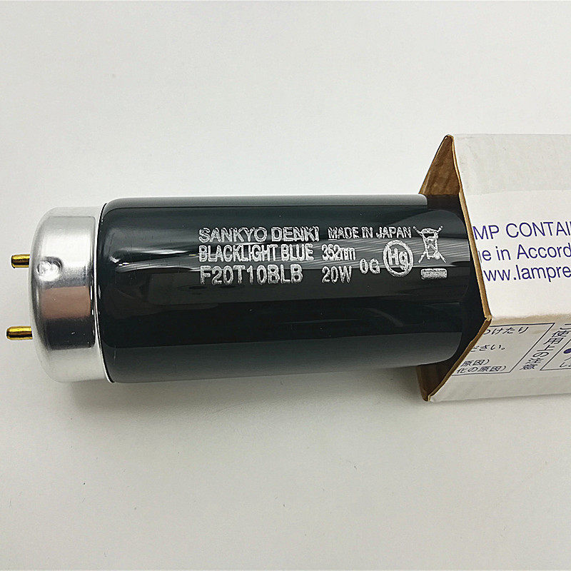 日本SANKYO三共UV灯F20T10BLB 60cm紫光灯黑灯管荧光检测FL20SBLB