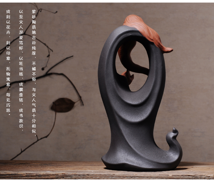 Đất sét sáng tạo nhựa retro gốm sứ nhân vật lịch sử Tượng Phật Laozi Câu lạc bộ Zen trang trí mềm mại phòng khách tủ sách phụ kiện trang trí phòng khách đẹp