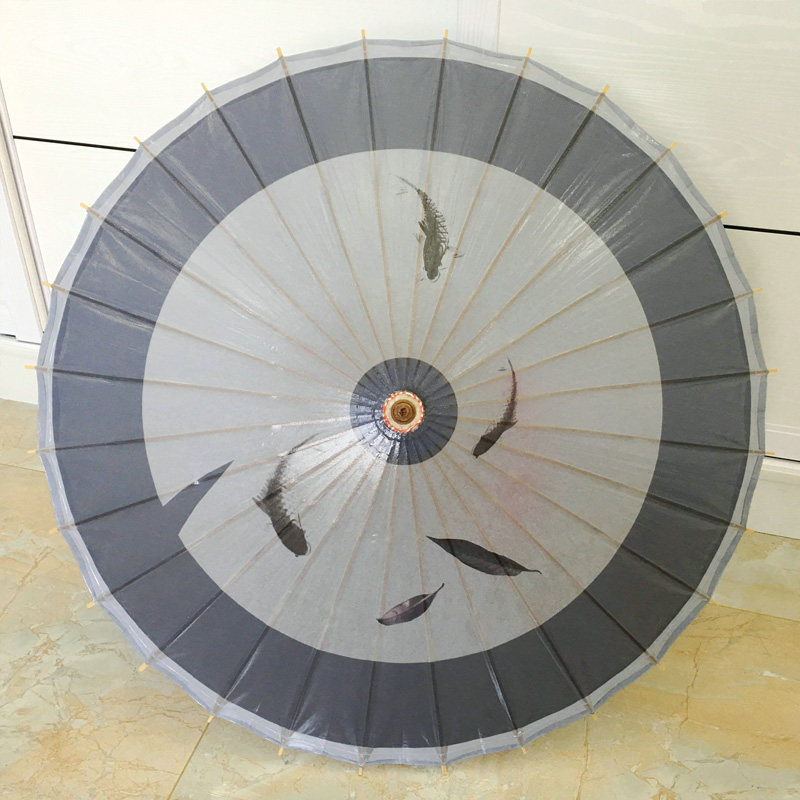 Sword Nets Triple COS Stage Props Play Fish Oil Paper Umbrella Rain Protection Sunscreen Decoration Classical Crafts Umbrella