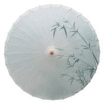 Retro Wind Manual Long Handle Umbrella Tung Oil Oil Paper Umbrella Hanfu Photography Stage Props Decoration Collection Sunny Umbrellas