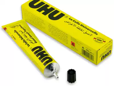 Germany imported UHU hand-made transparent tape water friendly brand strong glue metal wood model rubber shoe glue 35ml