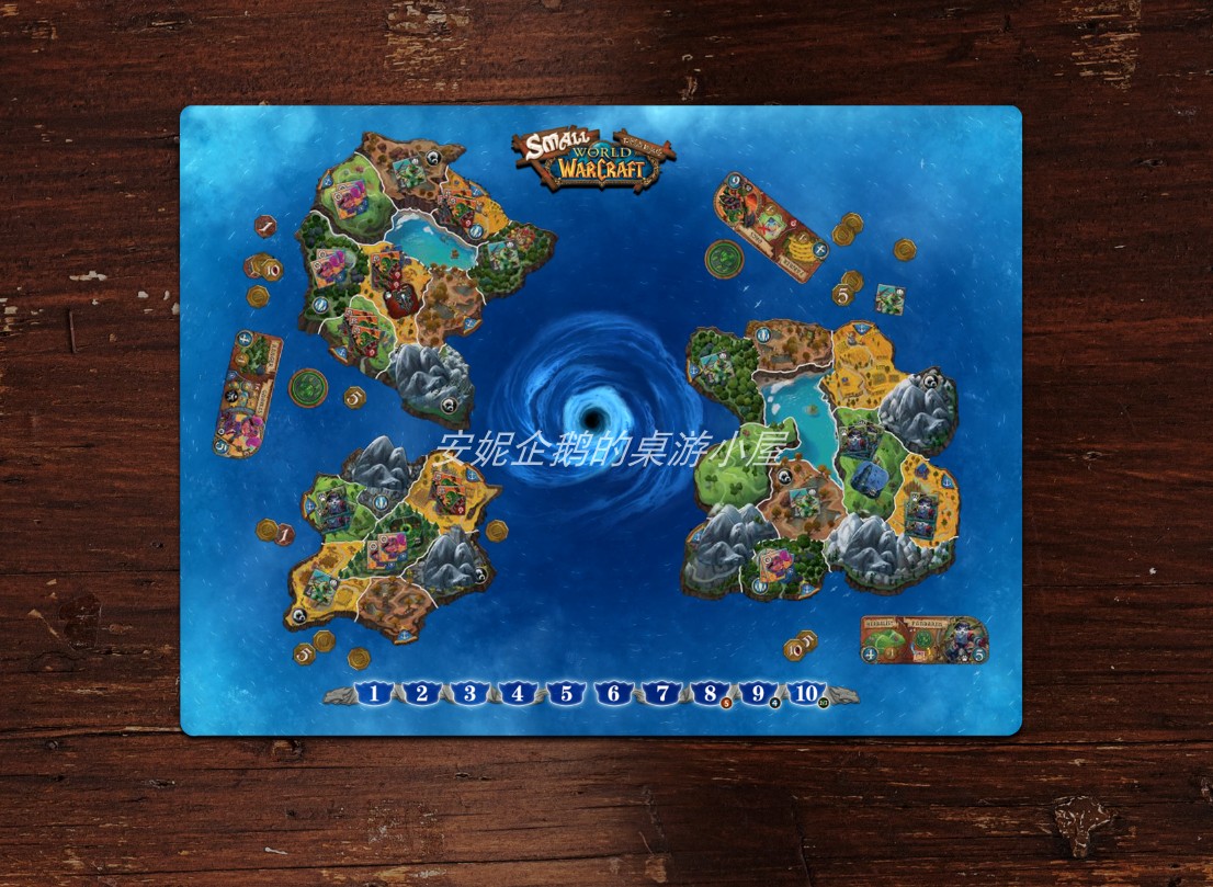 (Anne's board game) board game card mat little World of Warcraft table mat card mat Azeroth playmat