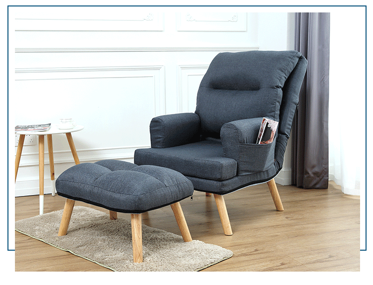 Đơn giản beanbag ghế ban công nhỏ gấp phòng ngủ nhỏ sofa Giải trí cho ăn trở lại ghế tựa sofa đơn - Ghế sô pha đi văng