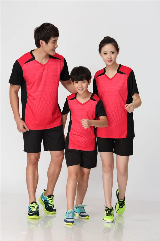 Quần áo bóng chuyền trẻ em phù hợp với tùy chỉnh trường tiểu học áo không khí tay ngắn khí đào tạo đồng phục đội in