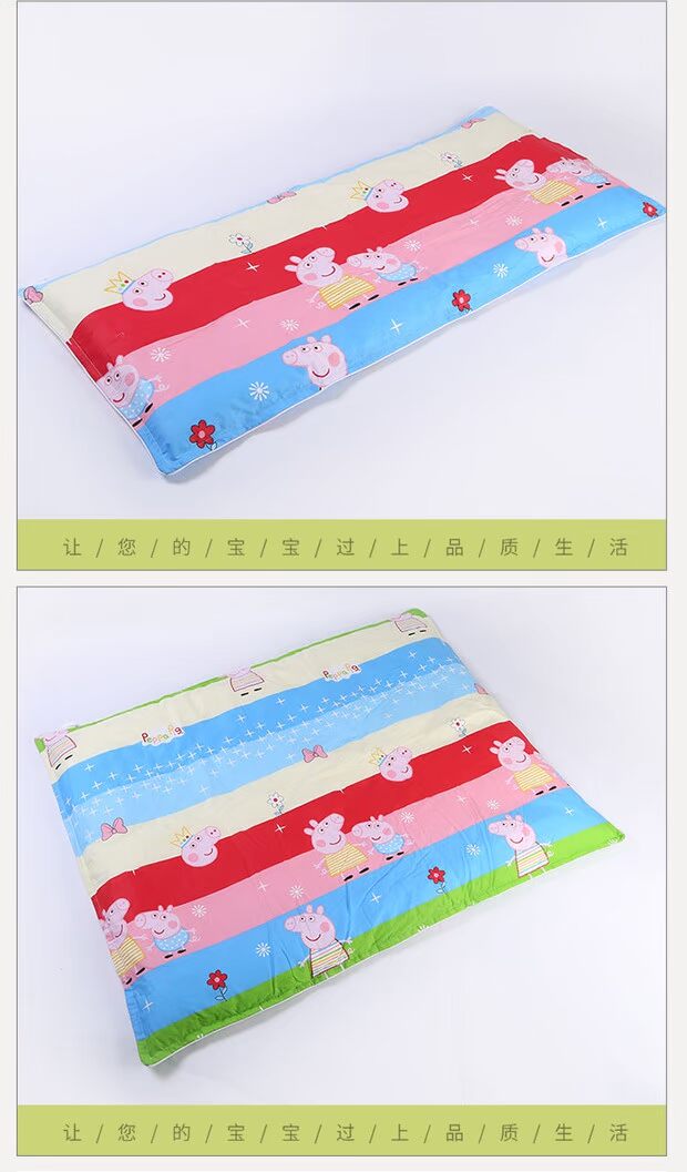 Mẫu giáo Liu Jiantao chăn lõi bông ba mảnh giường giường bé ngủ trưa futon giáo dục mầm non - Bộ đồ giường trẻ em 	ga trải giường chống thấm cho bé	