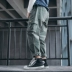 BDCT American retro đường phố túi gió overalls Màu tinh khiết lỏng quần harem giản dị quần áo nam đẹp Quần làm việc