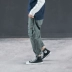 BDCT American retro đường phố túi gió overalls Màu tinh khiết lỏng quần harem giản dị quần áo nam đẹp Quần làm việc