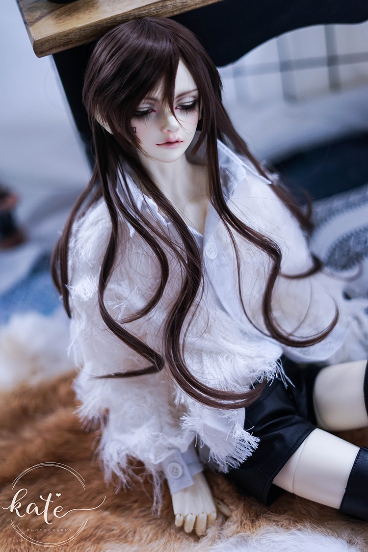 - Chris-ENDLESS-bjd doll baby shirt tassel shirt black and white top 3 points 4 points msd17 uncle