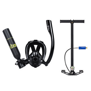 Dideep tragbare vollgesichtsmaske, sauerstofftank, unterwasserflaschenausrüstung, schnorcheln, lunge, kleines tauch-atemschutzgerät