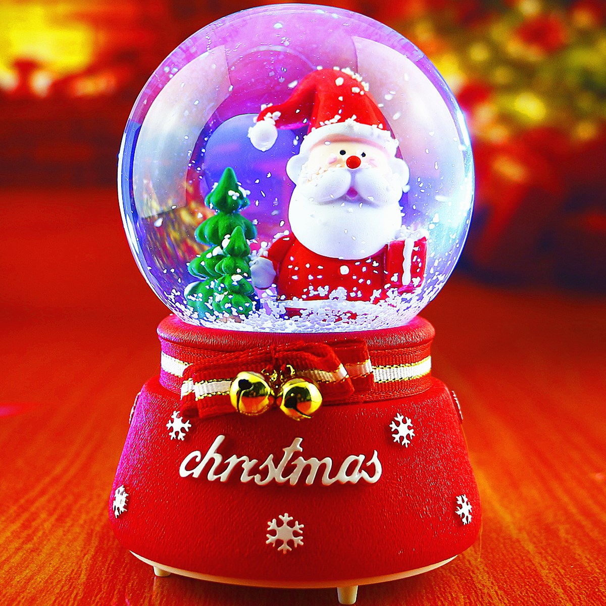 Creative Christmas Crystal Ball Music Box Music Box Automatic Snow Birthday Gift Girls Friends Girls Children