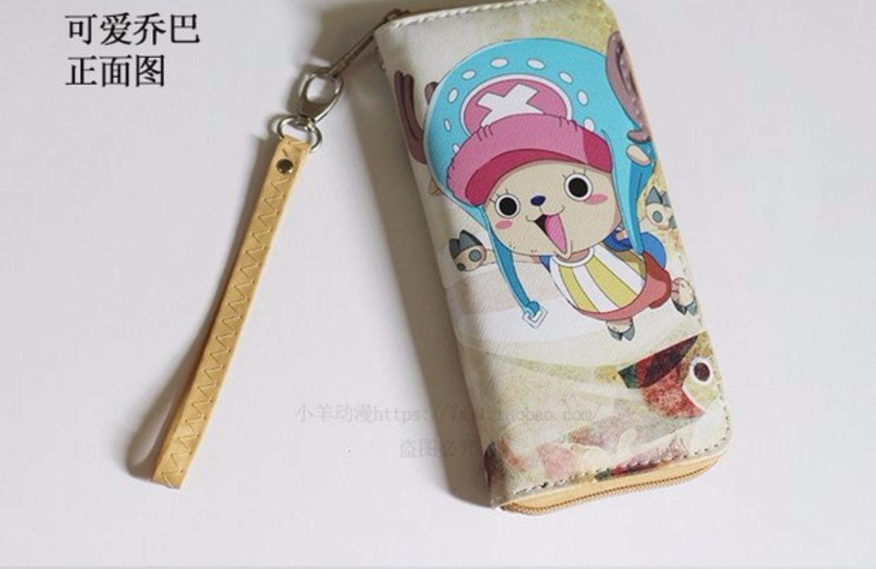 Ví One Piece nam dài Zipper Sinh viên tuổi teen Cá tính đẹp trai Gói điện thoại di động Lufei Solong Animation ví chanel