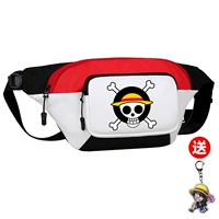 Красно-белый череп One Piece дарит кулон Луффи