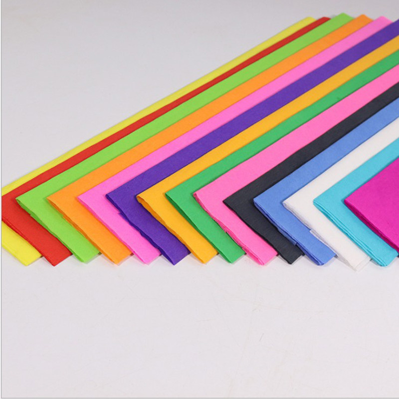 Colour wrinkled paper pleated paper hand kneading paper DIY handmade material