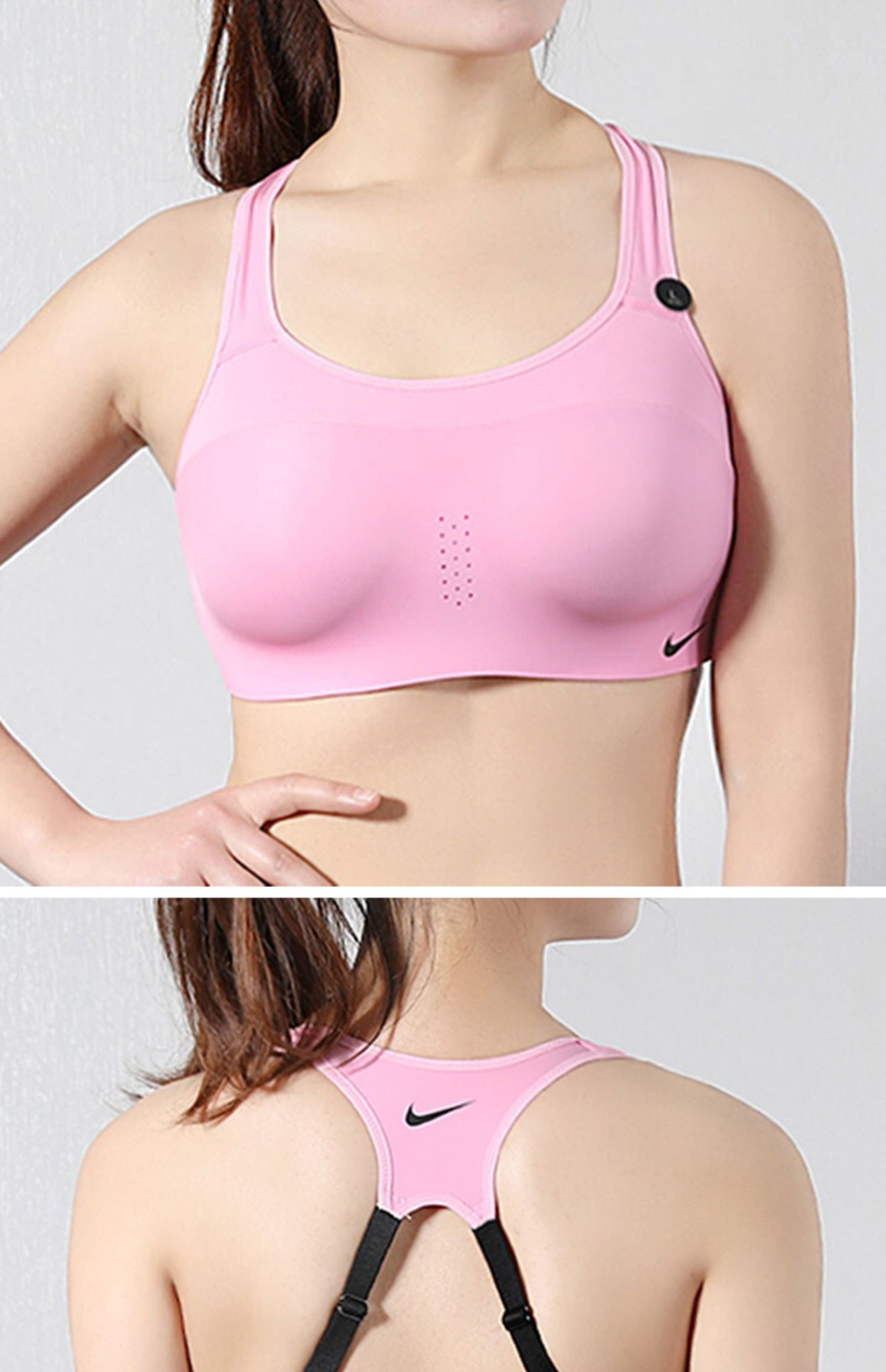 Nike Nike 2019 xuân mới ALPHA BRA thể dục nữ chạy bộ đồ lót thể thao AJ0844 - Đồ lót thể thao ao lot the thao