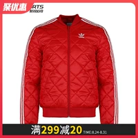 Adidas clover 2019 xuân mới nam đứng cổ áo bóng chày đồng phục áo khoác thể thao giản dị EB4073 - Quần áo độn bông thể thao áo phao trắng