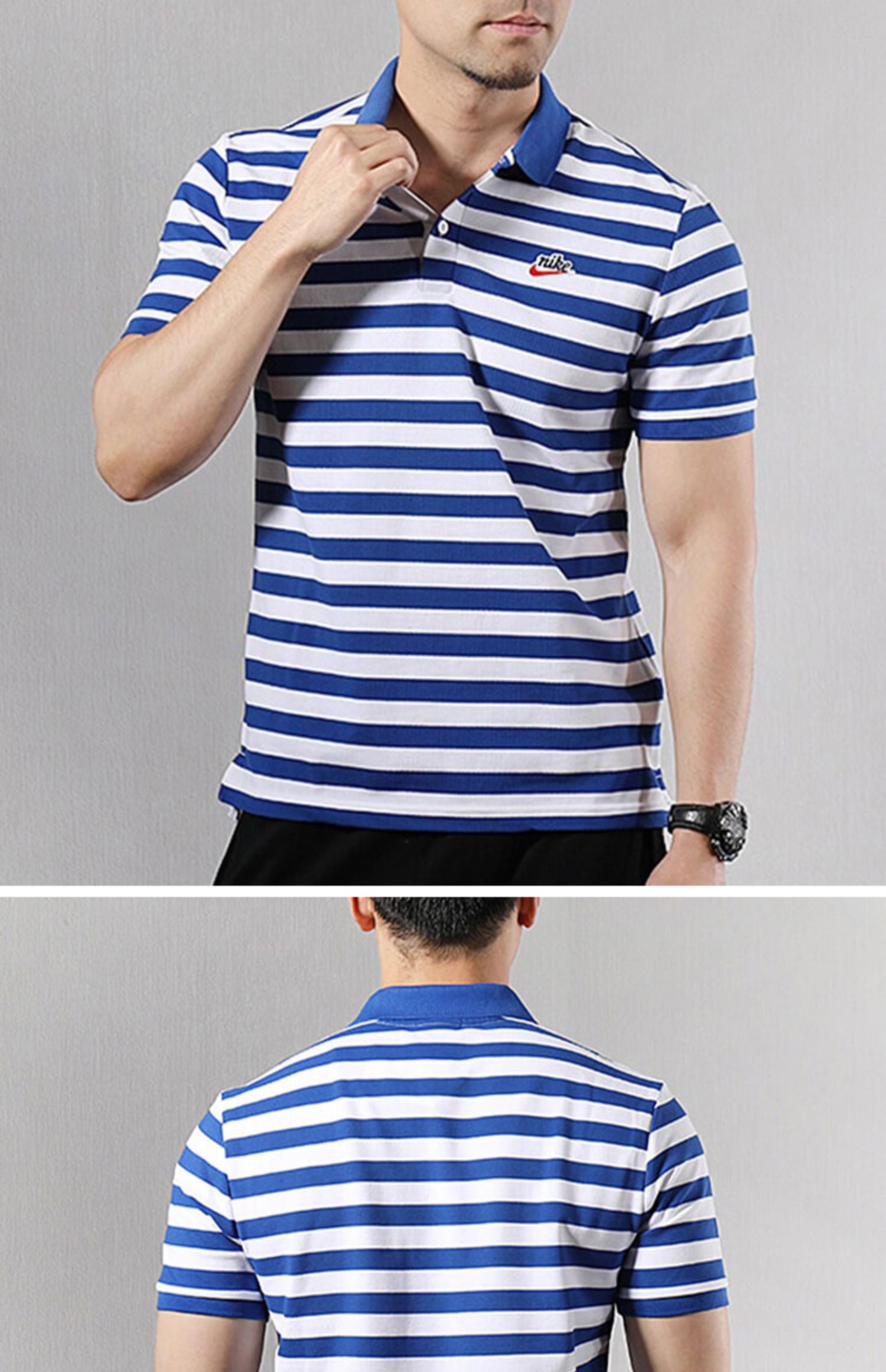 NIKE Nike Men 2019 Mùa hè Áo sơ mi POLO mới Áo sơ mi tay ngắn thể thao Áo thun thể thao nửa tay giản dị BQ9075 - Áo polo thể thao áo polo lv