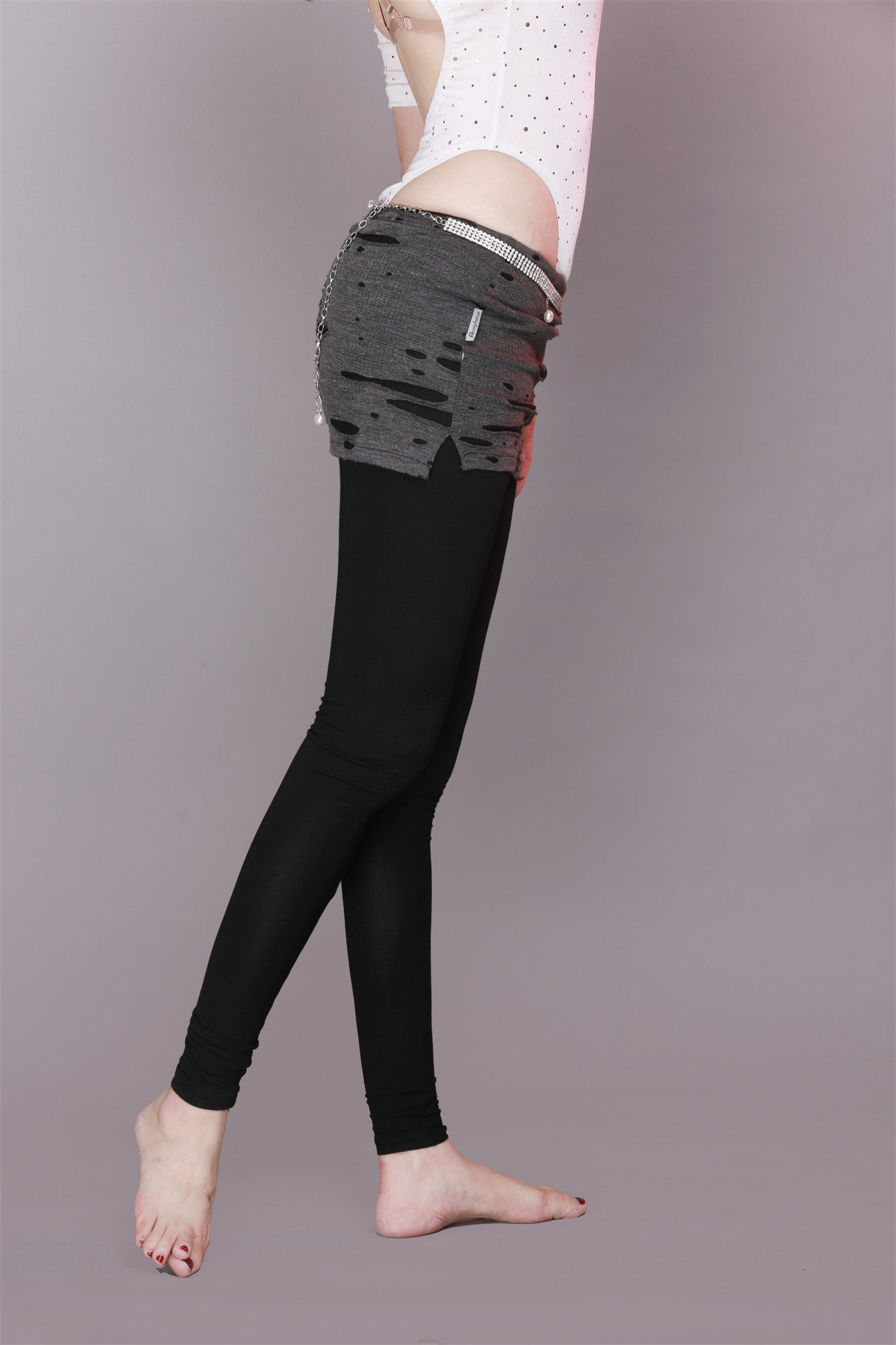 Ji Xiaobai original belly dance under suit suit stretch stretch hip leggings pomoire 2020