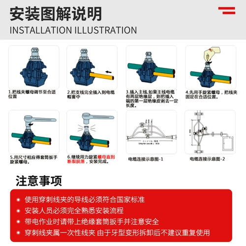 Линия шага изоляции jcg3-95 без разбитых проволочных ветвей клеммы 25-95 ветвей 25-95 квадратных метров