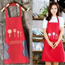 Waterproof discharge oil surrounding hood Erasable Apron Woman Korean version Fashion adult Pocket Hood Adult Kitchen work clothes for men