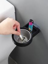 Home Toilet Wall-mounted Creative Personality Ashtrays Living Room Office Hanging Wall Style Cigarette Cylinder Toilet Smoke Cylinders