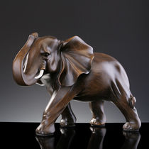 Elephant Pendulums Fortune Feng Shui Elephant Town Residence Pair of Living Room Wine Cabinet Office Adornment Jo Relocation Crafts