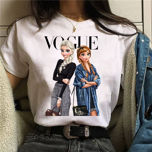Vogue Princessssssss Tshirt Europe и замороженные в Соединенных Штатах Vogue Aisa Anna T -For