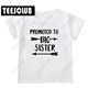 BigBrother/SisterTshirt ເສື້ອຍືດເດັກນ້ອຍແຂນສັ້ນພິມອອກໃຫມ່ຂອງເດັກນ້ອຍສີຂາວເທິງ