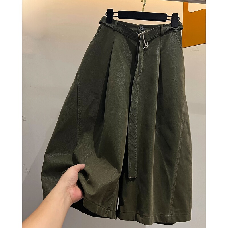 2026 Early Autumn New Fashion High-Waisted Semi-Elastic Waist Casual Pants for Women, Stylish with Pockets, Cropped Wide-Leg Pants, Trendy 2026 Early Autumn New Fashion High-Waisted Semi-Elastic Waist Casual Pants for Women, Stylish with Pockets, Cropped Wide-Leg Pants, Trendy