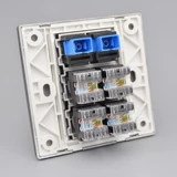 Black 2 Fiber Optical Fiber 4 -тип шести -тип сетевой панель 86 Тип четыре -дигита компьютерный сетевой кабель плюс двойной порт SC Light Pupa Socket