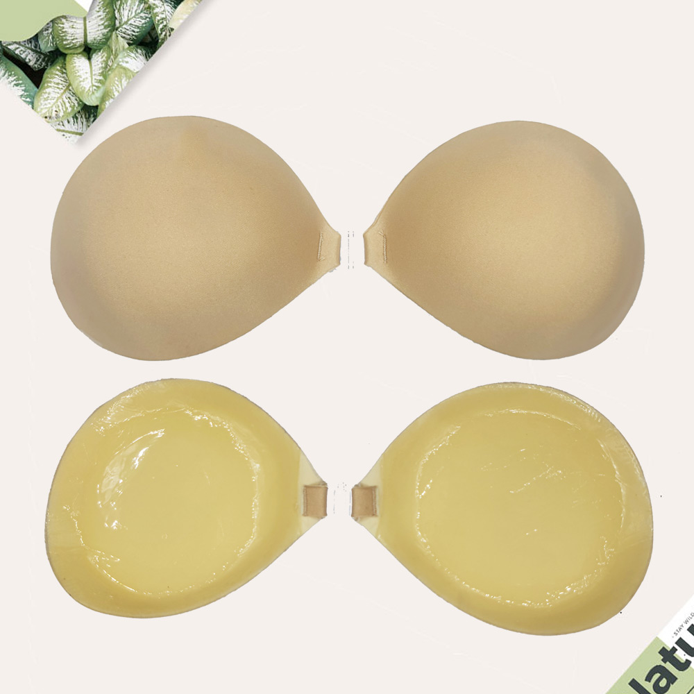 Small Chest Thickened Chest Patch Poly-Wedding Dresses Airy glossy Glossy Breathable Silicone Invisible Bra Flat Breast for large autumn and winter lingerie-Taobao