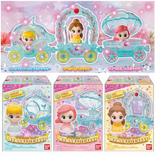 Bandai Bandai Box Disney Princess Crystal Car Pumpkin Cinderella Cinderella Bell Little Mermaid