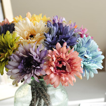 Gerbera artificial flowers Table flowers Small Daisies silk flowers Gerberas fake flowers Holiday decorations Living room flower arrangement