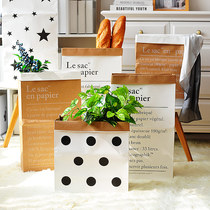 ins Creative design French double kraft paper storage bag Home decoration Nordic style decorations Crafts