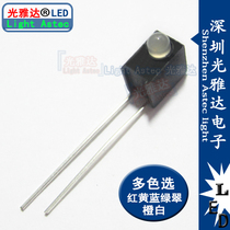 LED lamp holder with lamp fog 1 lamp type 3MM Green Blue Red Yellow White 90 degree bending foot indicator light multiple choice 4475