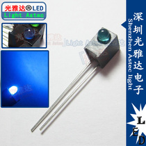LED lamp holder 1 lamp type 3MM blue light blue light 90 ° Black single hole holder luminous tube direct sales