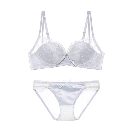Бюстгальтер пуш-ап со стальными косточками, кружевное нижнее белье, комфортный японский бюстгалтер, комплект
