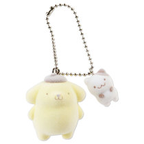 8 fold Japanese Pompompurin pudding dog MARRON CREAM Jasmine rabbit key ring keychain