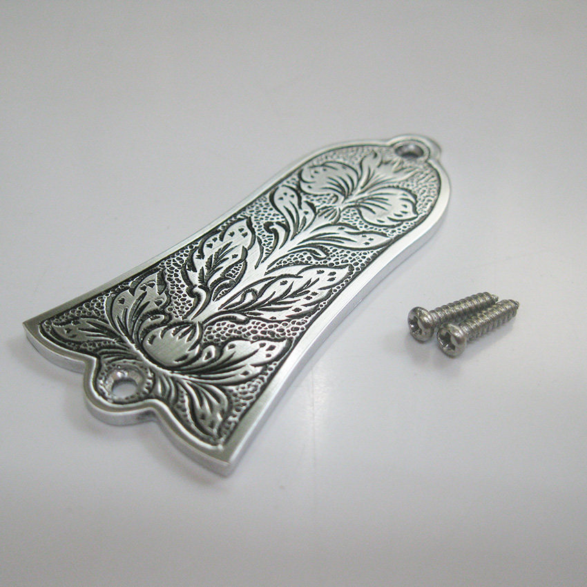Hand-engraved leaf veins aluminum alloy bell head cover suitable for gibson electric guitar customizable gib-A1-Taobao