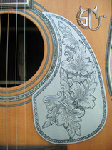 41 inch wood guitar made with protective plate aluminum alloy material 1mm individuality handmade custom guard plate custom-made lettering lettering lettering