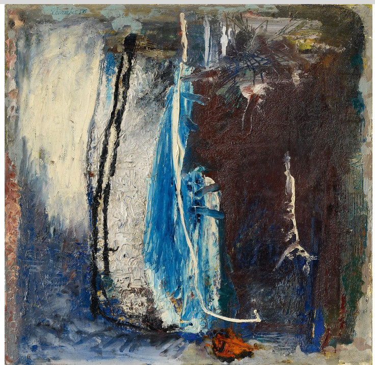 YC777 (Germany) Emil Schumacher Abstract Painting Oil Painting Gallery