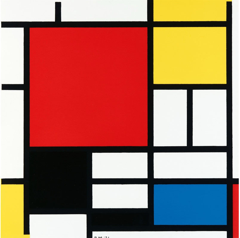 YC250 (Netherlands)Mondrian Mondrian painting collection collection oil painting material HD picture gallery